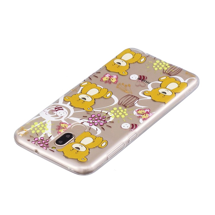 Pattern Printing IMD TPU Cover Case for Huawei Mate 10 Lite / nova 2i / Maimang 6 / Honor 9i (India) - Brown Bear-4