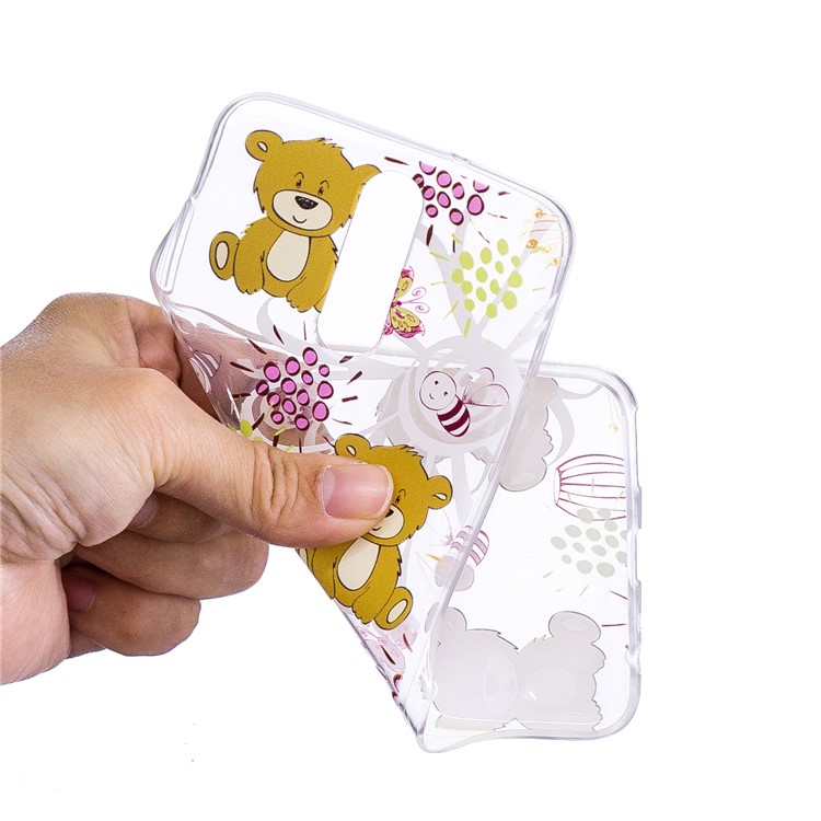 Pattern Printing IMD TPU Cover Case for Huawei Mate 10 Lite / nova 2i / Maimang 6 / Honor 9i (India) - Brown Bear-5