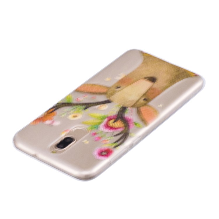 Pattern Printing IMD TPU Case Shell for Huawei Mate 10 Lite / nova 2i / Maimang 6 / Honor 9i (India) - Flowered Elk-4