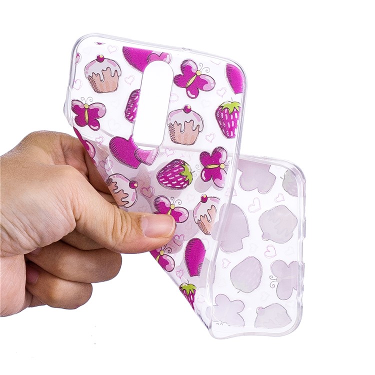 Pattern Printing IMD TPU Cover Shell for Huawei Mate 10 Lite / nova 2i / Maimang 6 / Honor 9i (India) - Cake and Strawberry-5