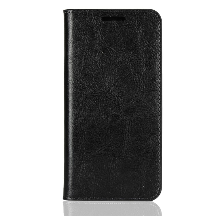 Crazy Horse Genuine Leather Wallet Case for Huawei P20 Lite / Nova 3e - Black-2