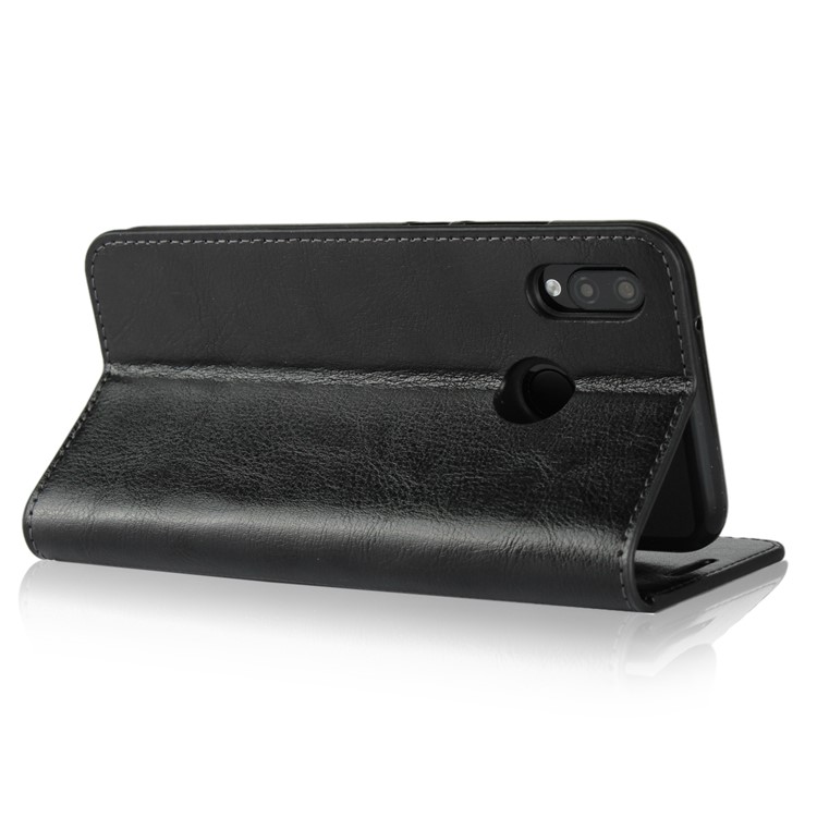 Crazy Horse Genuine Leather Wallet Case for Huawei P20 Lite / Nova 3e - Black-4