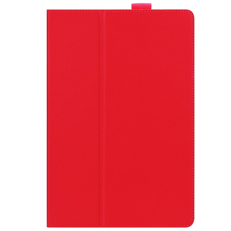 Lederbezug Aus Leder Mit Standfuß Für Huawei Mediapad M5 10 / M5 10 (pro) - Rot-3