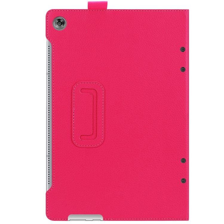 Litchi Skin Leather Shell Case with Stand for Huawei MediaPad M5 10 / M5 10 (Pro) - Rose-2