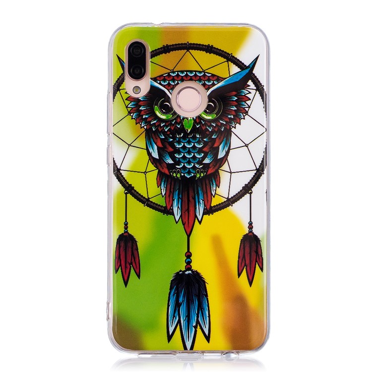 Luminous Phone Case IMD Pattern TPU Shell Cover for Huawei P20 Lite / Nova 3e - Dream Catcher-1