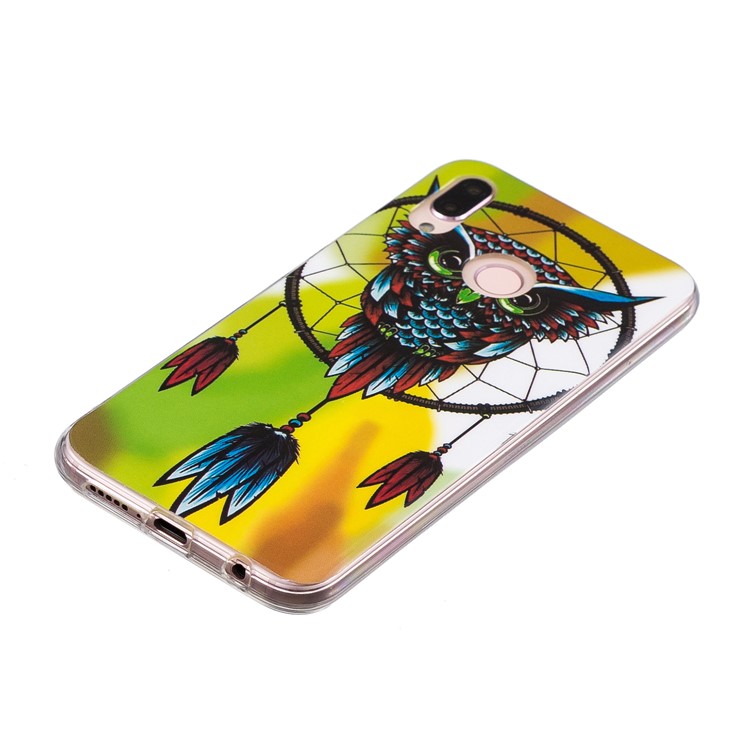 Luminous Phone Case IMD Pattern TPU Shell Cover for Huawei P20 Lite / Nova 3e - Dream Catcher-3