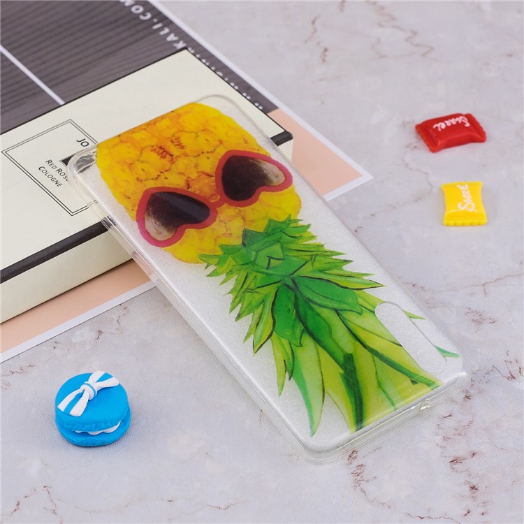 Pattern Printing IMD TPU Soft Phone Accessory Case for Huawei P20 - Pineapple-5