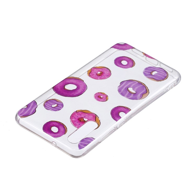 Pattern Printing IMD TPU Soft Phone Casing Shell for Huawei P20 - Doughnuts-3