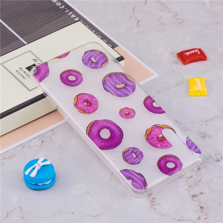 Pattern Printing IMD TPU Soft Phone Casing Shell for Huawei P20 - Doughnuts-5