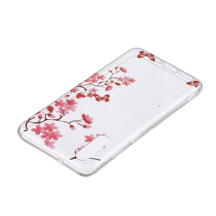 Pattern Printing IMD TPU Soft Mobile Phone Shell for Huawei P20 - Flower and Butterfly-3