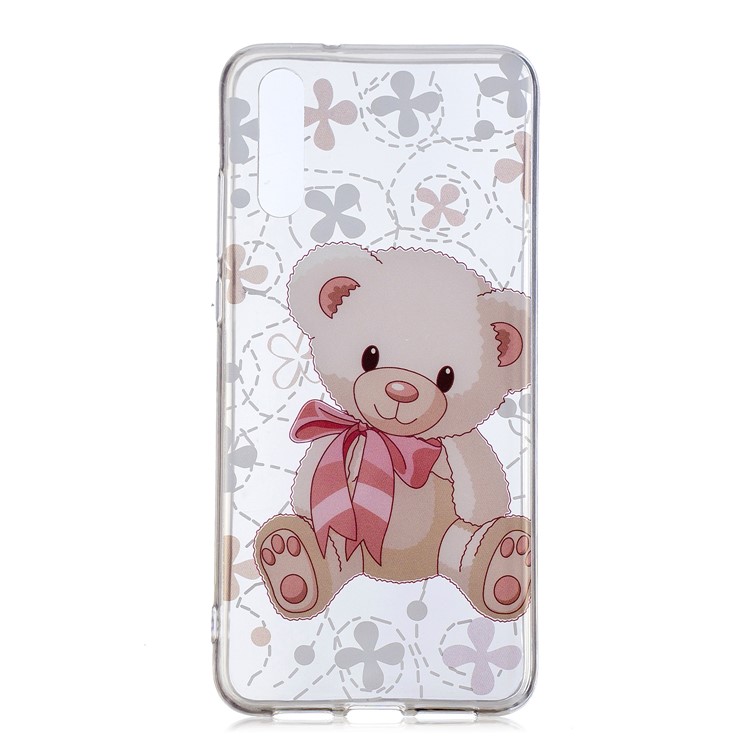 Pattern Printing IMD TPU Soft Mobile Phone Casing for Huawei P20 - Cute Bear-1