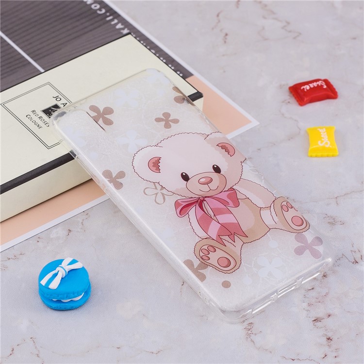Pattern Printing IMD TPU Soft Mobile Phone Casing for Huawei P20 - Cute Bear-4