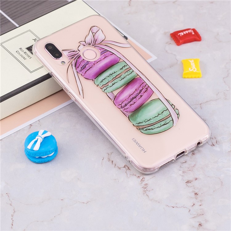 Pattern Printing IMD TPU Case for Huawei P20 Lite / Nova 3e - Macaroon Pattern-4