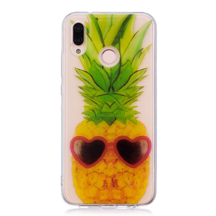 Pattern Printing IMD TPU Back Case for Huawei P20 Lite / Nova 3e - Pineapple Pattern-1