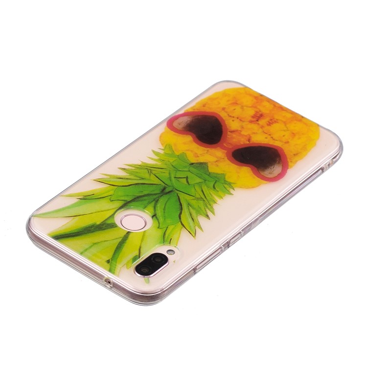Pattern Printing IMD TPU Back Case for Huawei P20 Lite / Nova 3e - Pineapple Pattern-3