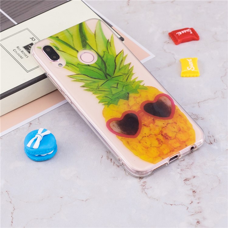 Pattern Printing IMD TPU Back Case for Huawei P20 Lite / Nova 3e - Pineapple Pattern-4