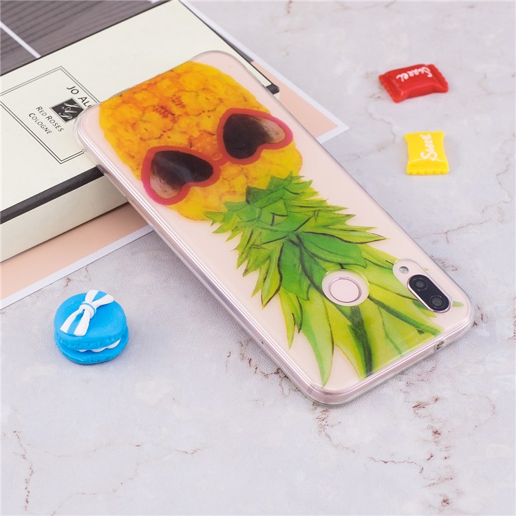 Pattern Printing IMD TPU Back Case for Huawei P20 Lite / Nova 3e - Pineapple Pattern-5