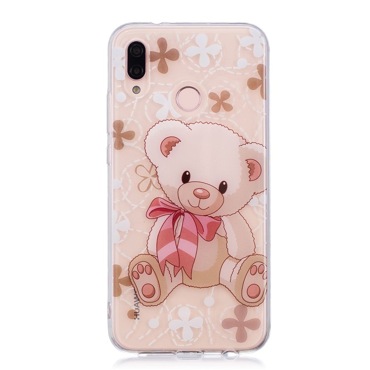 Pattern Printing IMD TPU Shell Case for Huawei P20 Lite / Nova 3e - Adorable Bear-1