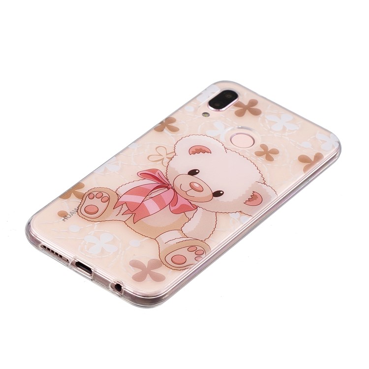 Pattern Printing IMD TPU Shell Case for Huawei P20 Lite / Nova 3e - Adorable Bear-2
