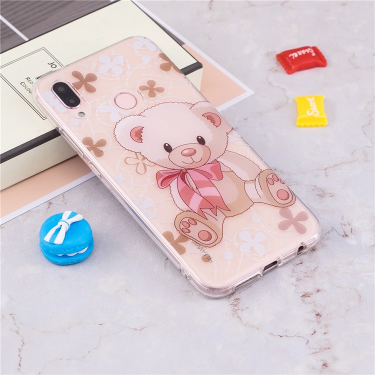 Pattern Printing IMD TPU Shell Case for Huawei P20 Lite / Nova 3e - Adorable Bear-4