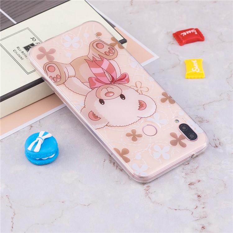 Pattern Printing IMD TPU Shell Case for Huawei P20 Lite / Nova 3e - Adorable Bear-5
