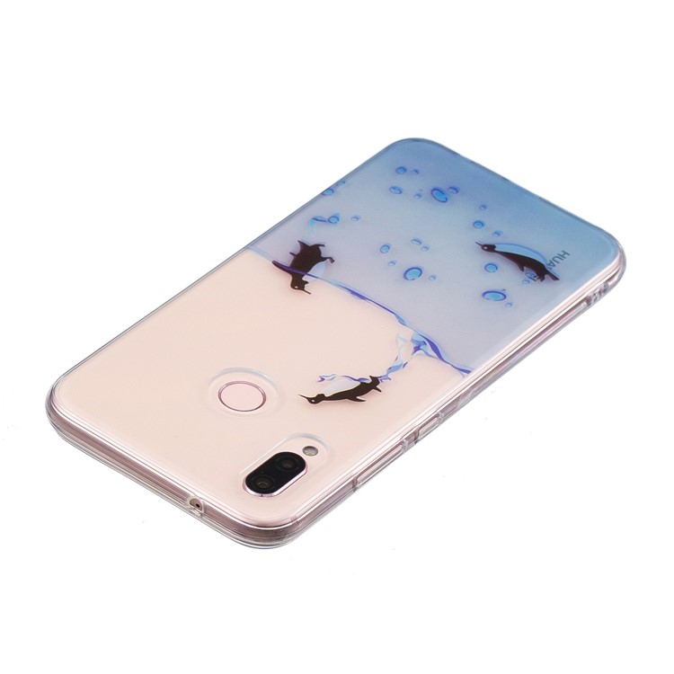 Pattern Printing IMD TPU Cover for Huawei P20 Lite / Nova 3e - Lovely Penguin-3
