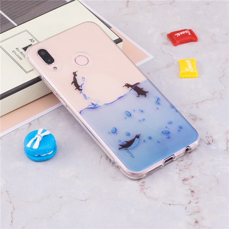 Pattern Printing IMD TPU Cover for Huawei P20 Lite / Nova 3e - Lovely Penguin-4