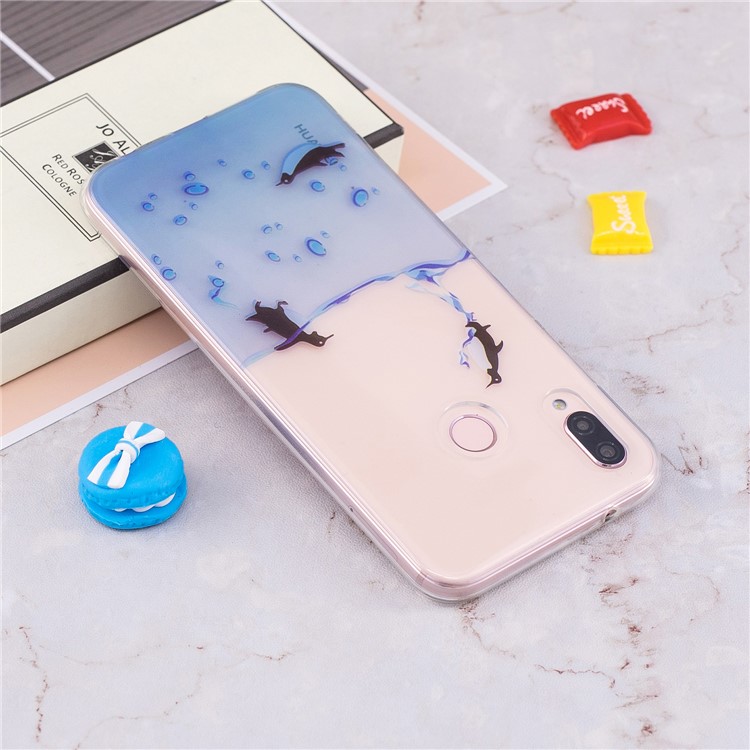 Pattern Printing IMD TPU Cover for Huawei P20 Lite / Nova 3e - Lovely Penguin-5