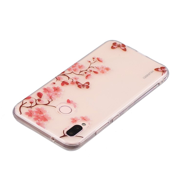 Pattern Printing IMD TPU Cell Phone Case for Huawei P20 Lite / Nova 3e - Flowers Pattern-3