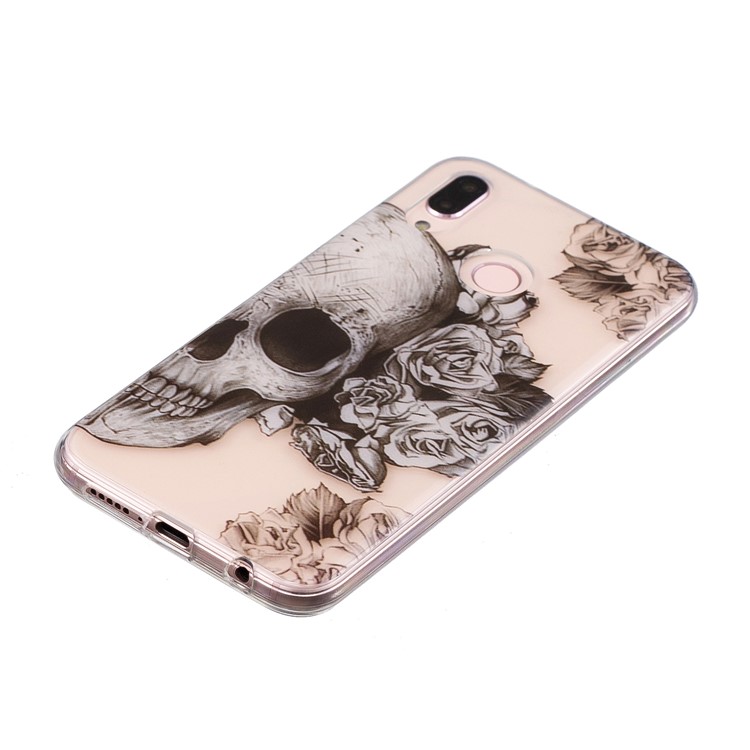 Pattern Printing IMD TPU Soft Case for Huawei P20 Lite / Nova 3e - Cool Skull-2