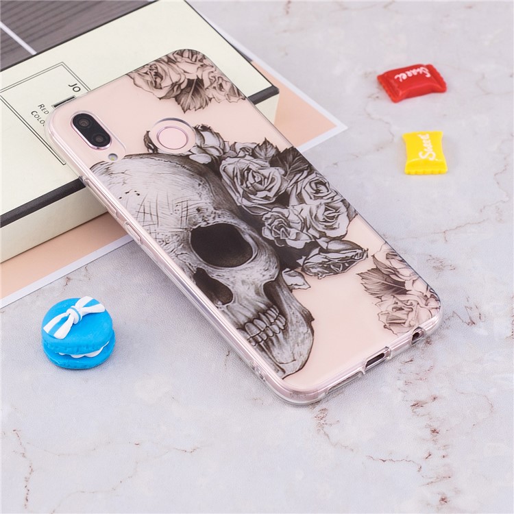 Pattern Printing IMD TPU Soft Case for Huawei P20 Lite / Nova 3e - Cool Skull-4
