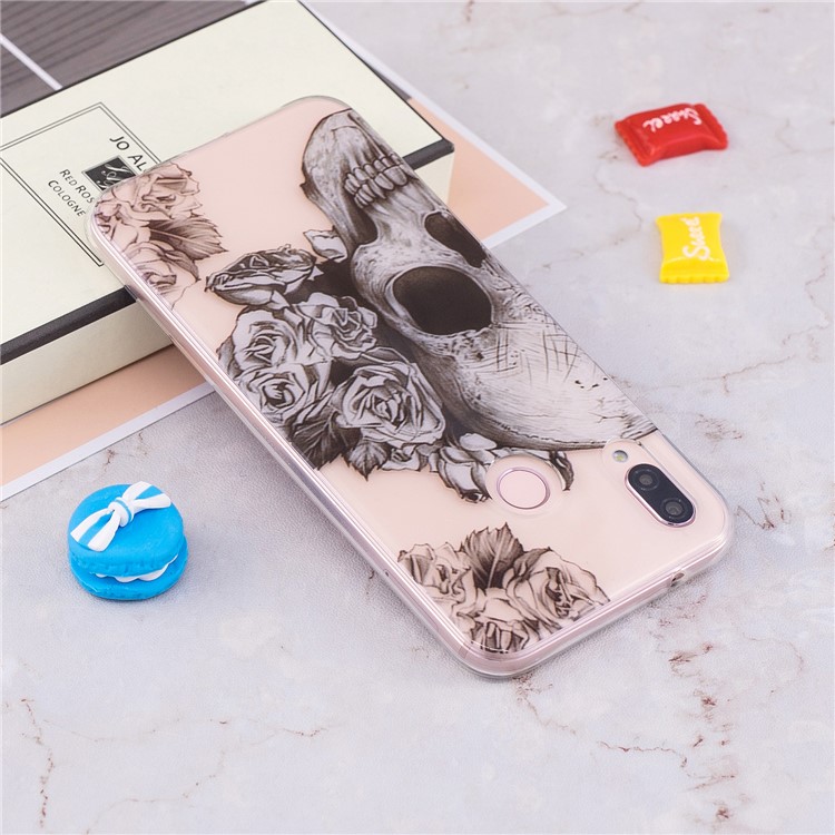 Pattern Printing IMD TPU Soft Case for Huawei P20 Lite / Nova 3e - Cool Skull-5