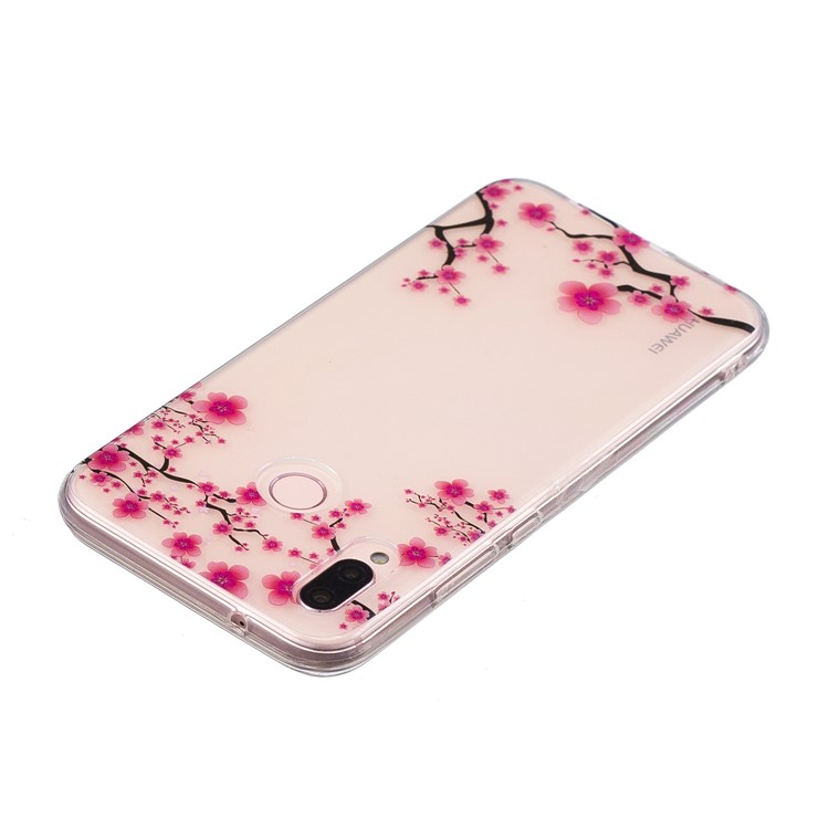 Pattern Printing IMD TPU Flexible Case for Huawei P20 Lite / Nova 3e - Plum Blossom-3