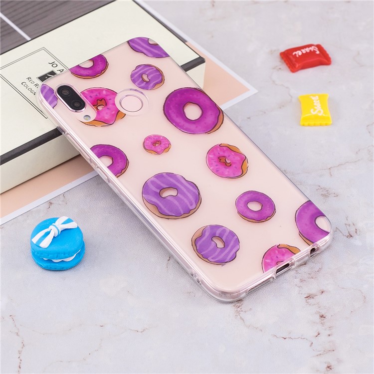 Pattern Printing IMD TPU Shell Cover Case for Huawei P20 Lite / Nova 3e - Doughnut Pattern-4