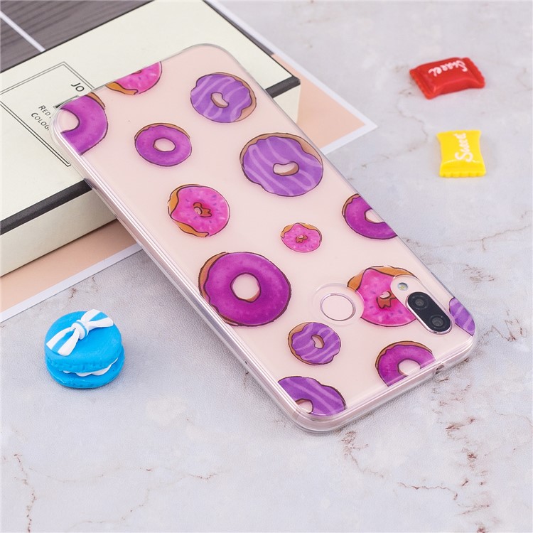 Pattern Printing IMD TPU Shell Cover Case for Huawei P20 Lite / Nova 3e - Doughnut Pattern-5