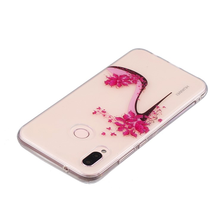 Pattern Printing IMD TPU Cover Case for Huawei P20 Lite / Nova 3e - High-heeled Shoe-3