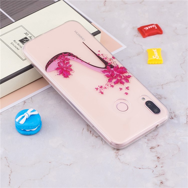 Pattern Printing IMD TPU Cover Case for Huawei P20 Lite / Nova 3e - High-heeled Shoe-5