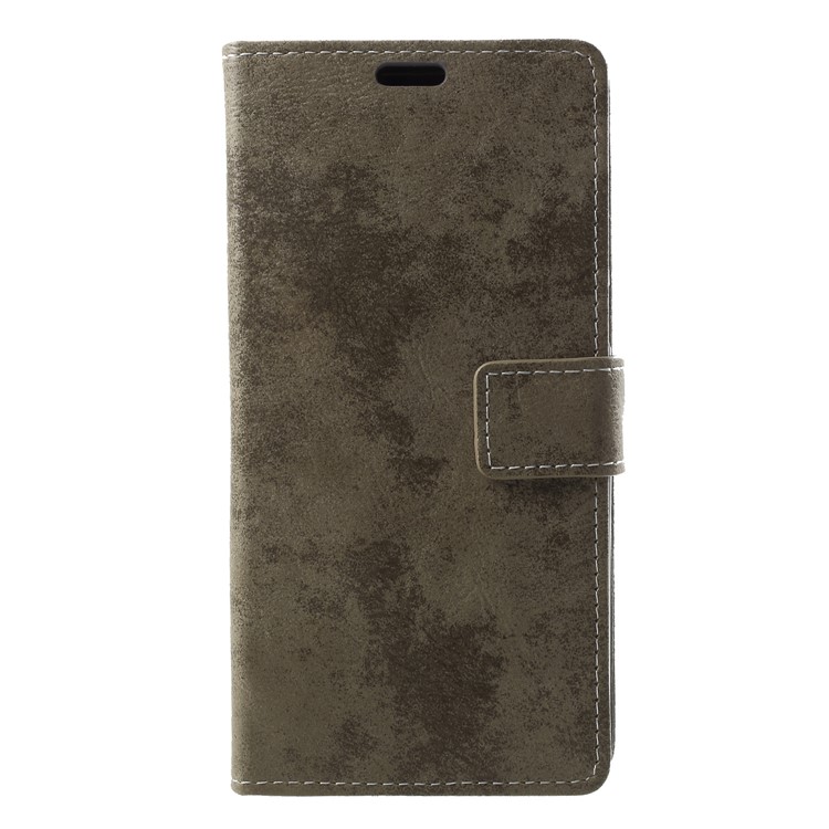 Vintage Style Wallet PU Leather Stand Protective Casing for Huawei Y9 (2018)/Enjoy 8 Plus - Khaki-1