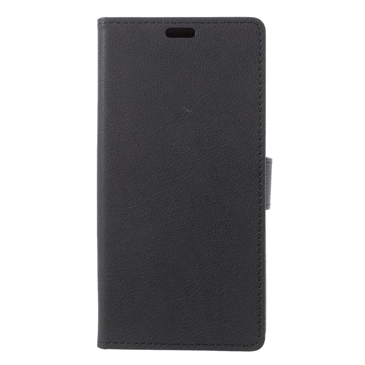 Wallet Stand Flip Leather Phone Case for Huawei Y9 (2018)/Enjoy 8 Plus - Black-3