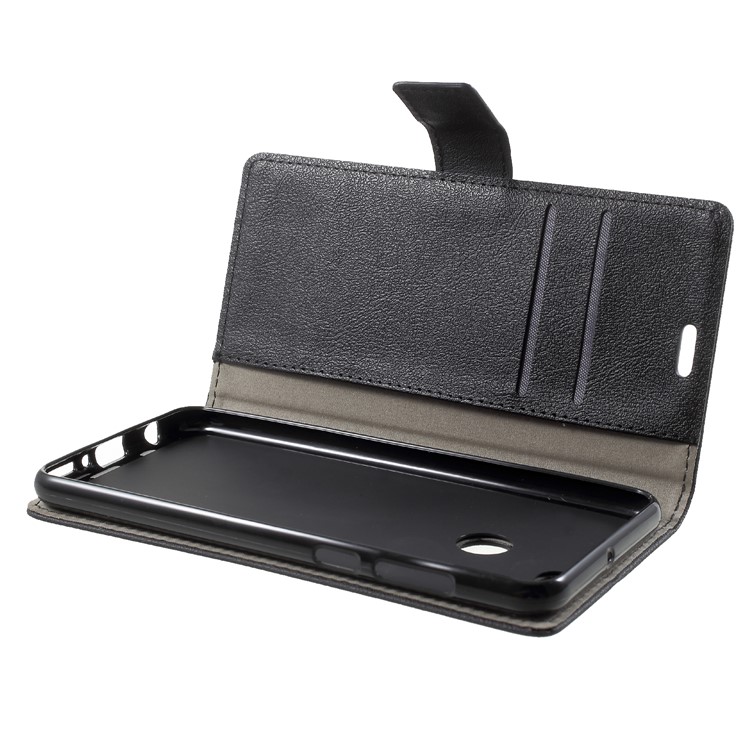 Wallet Stand Flip Leather Phone Case for Huawei Y9 (2018)/Enjoy 8 Plus - Black-6