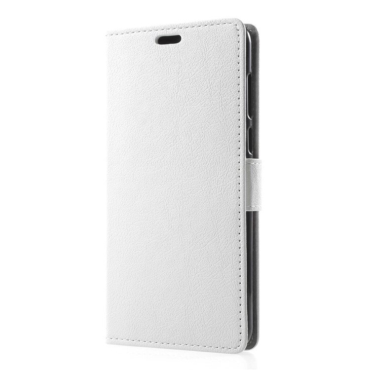 Wallet Stand Flip Leather Phone Cover for Huawei Y9 (2018)/Enjoy 8 Plus - White-3