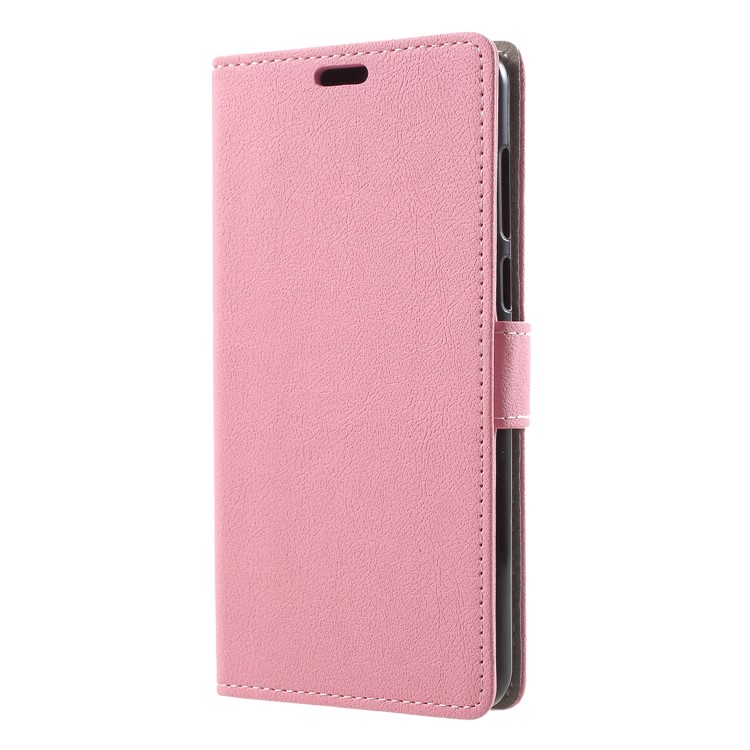 Wallet Stand Flip Leather Mobile Phone Case for Huawei Y9 (2018)/Enjoy 8 Plus - Pink-3
