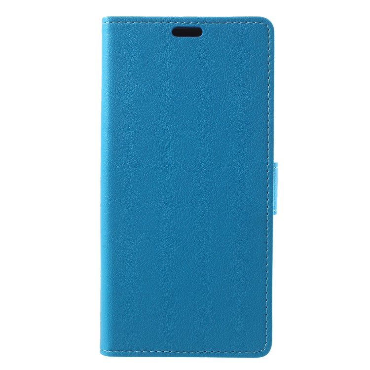 Wallet Stand Flip Leather Cell Phone Case for Huawei Y9 (2018)/Enjoy 8 Plus - Blue-1