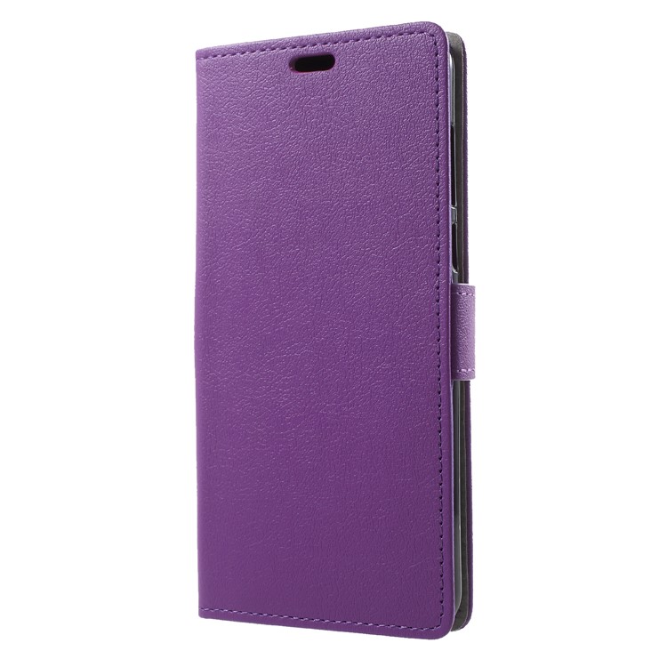 Wallet Stand Flip Leather Protective Case for Huawei Y9 (2018)/Enjoy 8 Plus - Purple-3