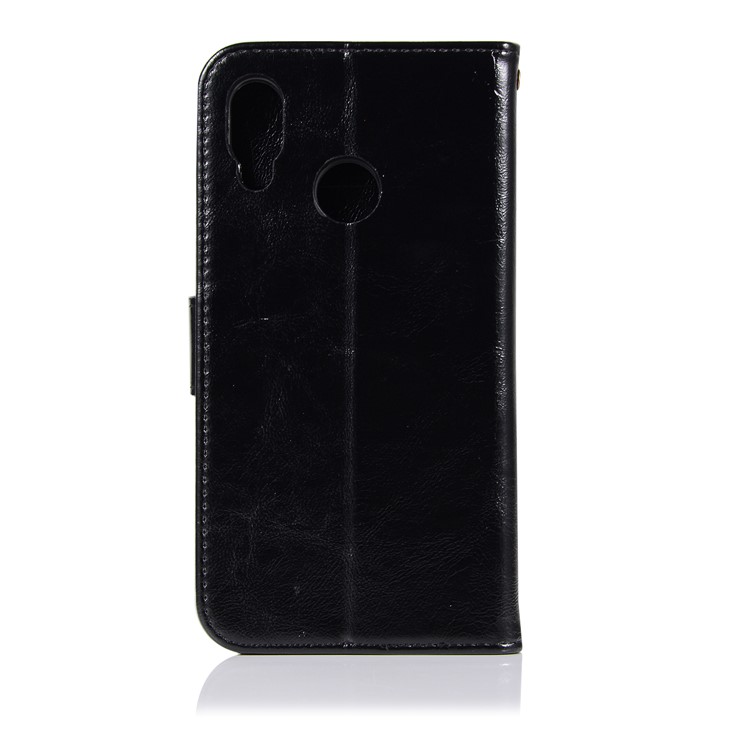 Premium Vintage PU Leather Wallet Phone Case for Huawei P20 Lite / Nova 3e - Black-3