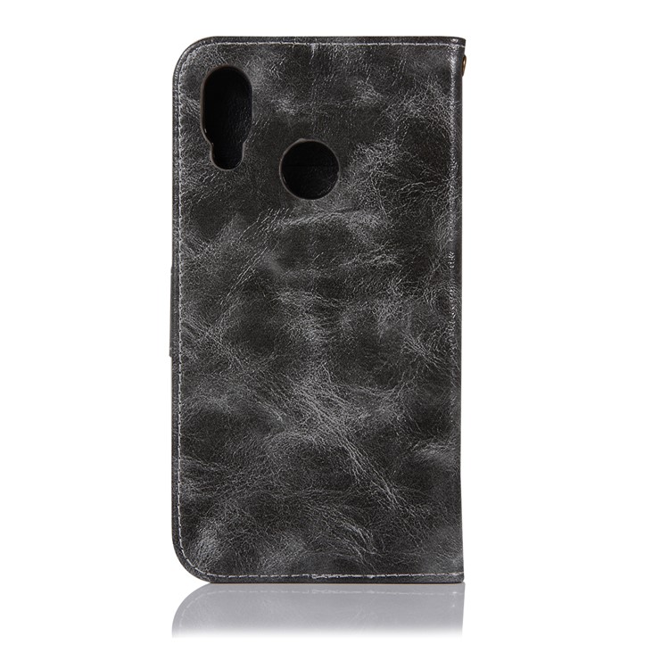 Premium Vintage PU Leather Wallet Phone Cover for Huawei P20 Lite / Nova 3e - Grey-3
