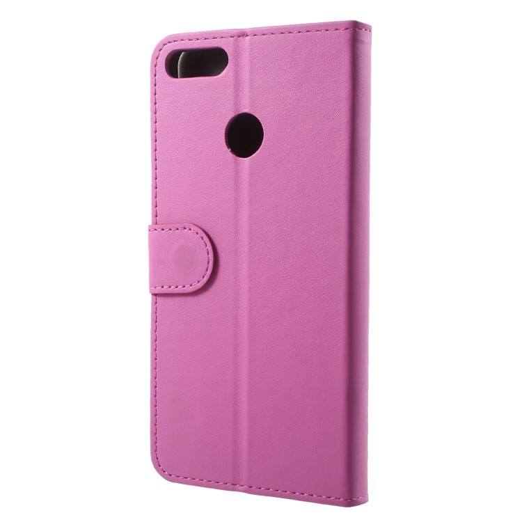 PU Leather Folio Flip Wallet Stand Shell for Huawei Y9 (2018) / Enjoy 8 Plus - Rose-2