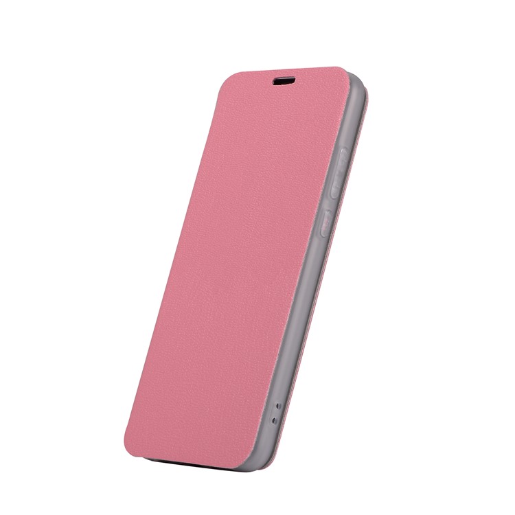 Litchi Skin Leather Stand Phone Case Shell with Card Slot for Huawei P20 - Rose-2