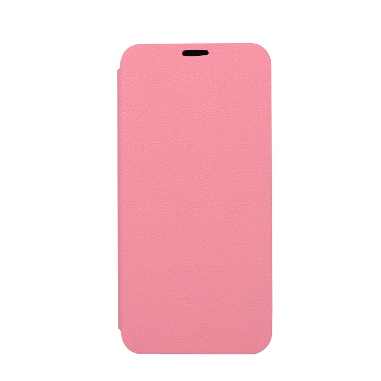 Litchi Skin Leather Stand Phone Case Shell with Card Slot for Huawei P20 - Rose-4