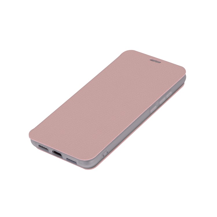 Litchi Skin Leather Stand Phone Case Cover with Card Slot for Huawei P20 - Pink-7